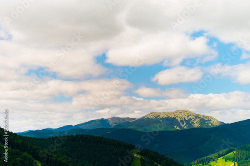 Panorama of the Carpathian Mountains