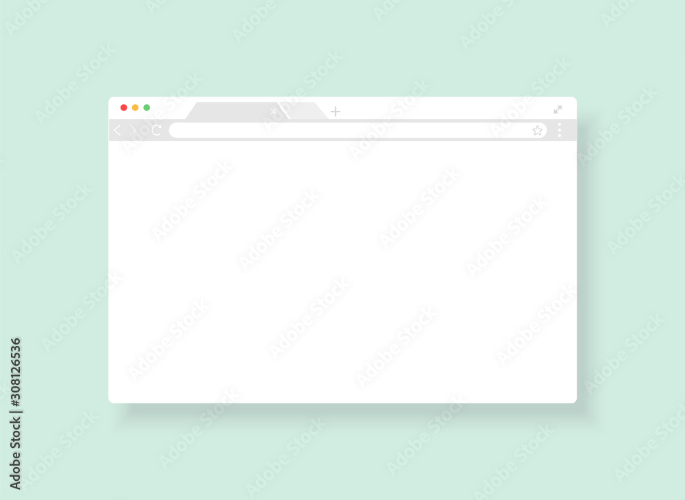 Window browser ui template. Web browser window. Vector illustration. Window browser ui template. Web browser window. Vector illustration.