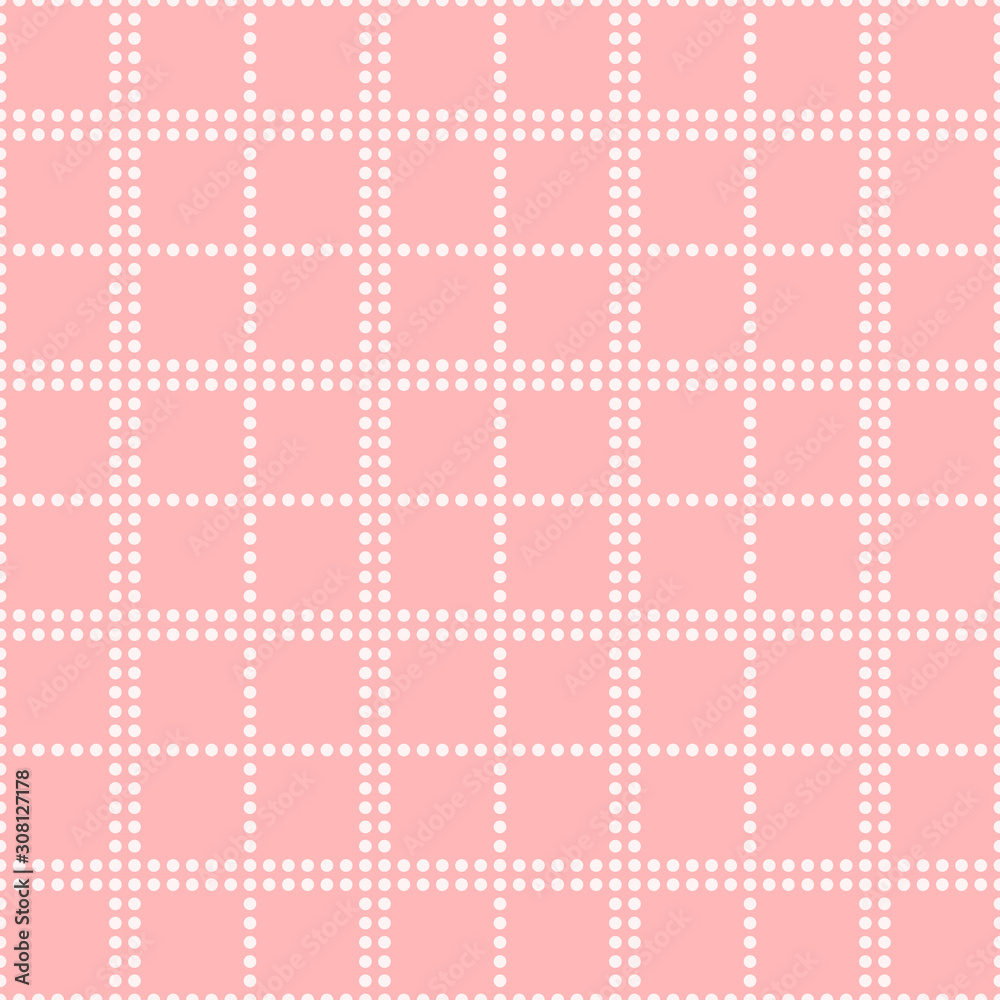 Seamless vector plaid pattern from dots. Design for wallpaper, fabric, textile, wrapping. Seamless vector plaid pattern from dots. Design for wallpaper, fabric, textile, wrapping.