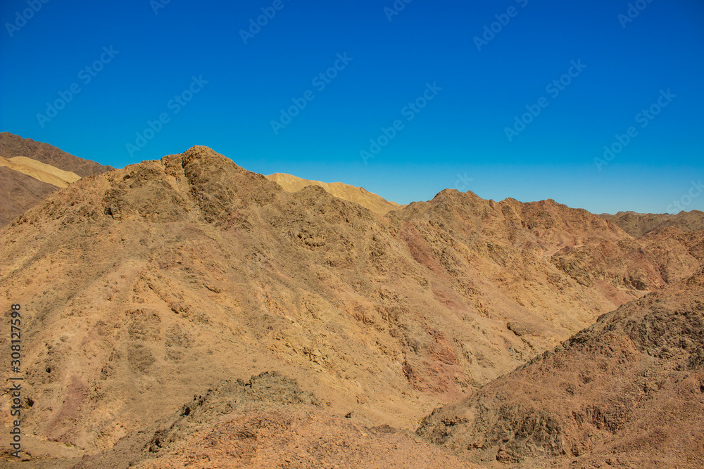 desert rocks dry warm wasteland scenic landscape wilderness background in summer clear weather day time 