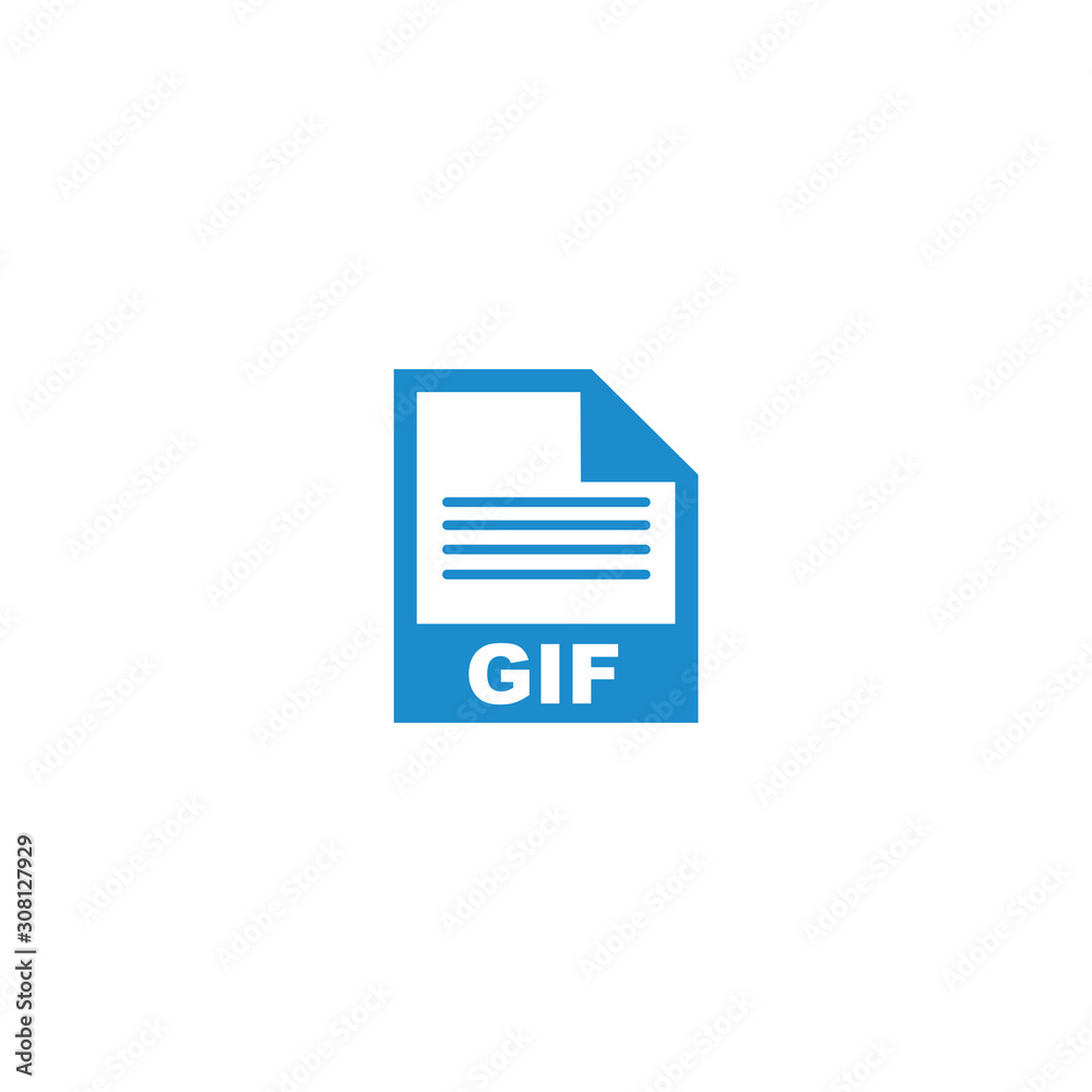 GIF file format icon vector design symbol GIF file format icon vector design symbol