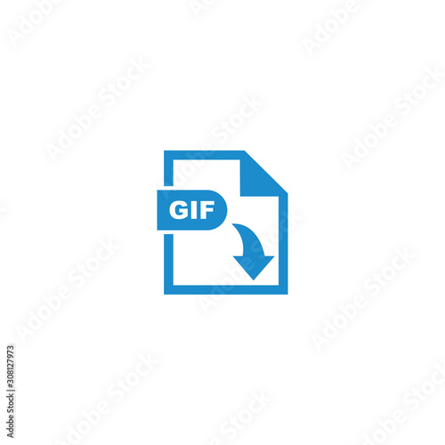 GIF file format icon vector design symbol