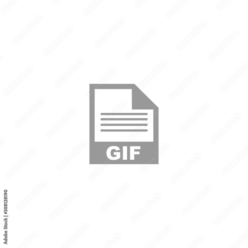GIF file format icon vector design symbol GIF file format icon vector design symbol