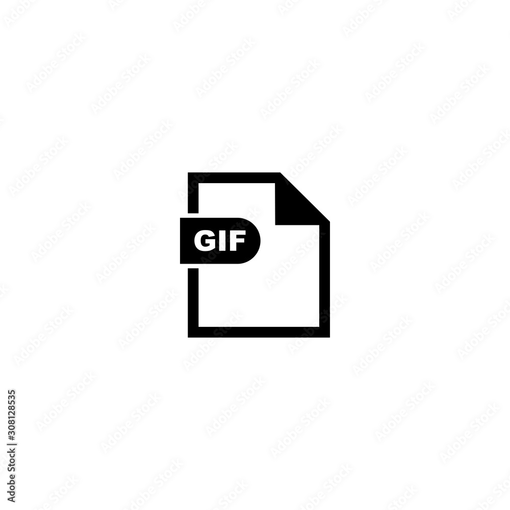 GIF file format icon vector design symbol GIF file format icon vector design symbol
