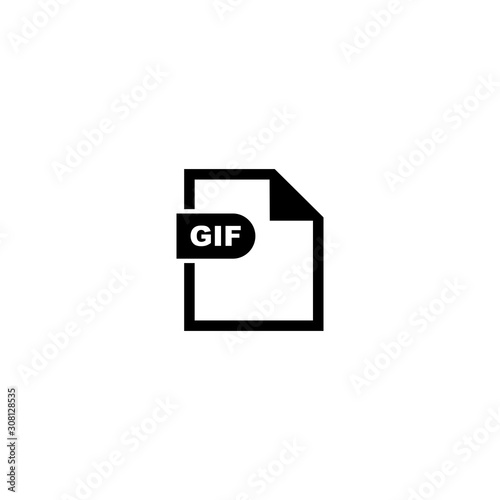 GIF file format icon vector design symbol