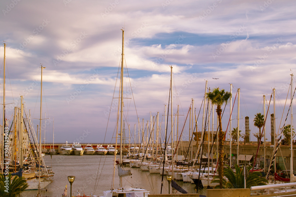 Marina, Port Olympic, La Barceloneta. Barcelona, Catalonia, Spain