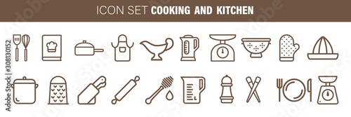 Set of Quality Isolated Universal Standard Minimal Simple Home Appliances Line Icons