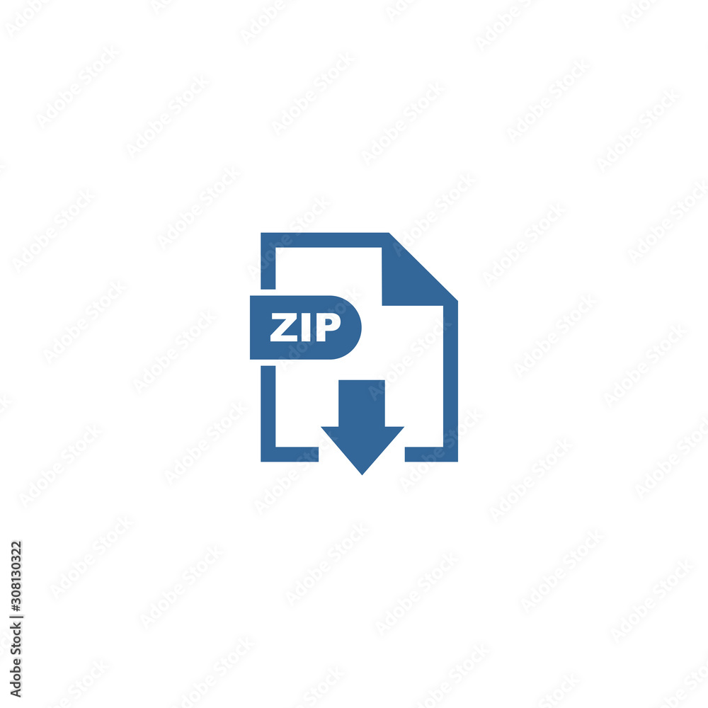 ZIP file format icon vector design symbol ZIP file format icon vector design symbol