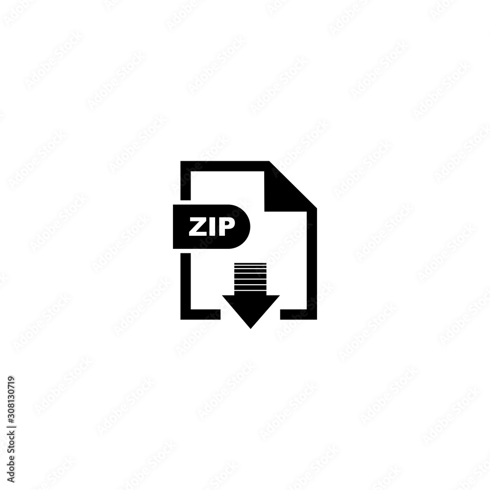 ZIP file format icon vector design symbol