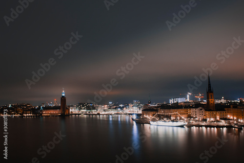 Photography Stockholm city hall and downtown.