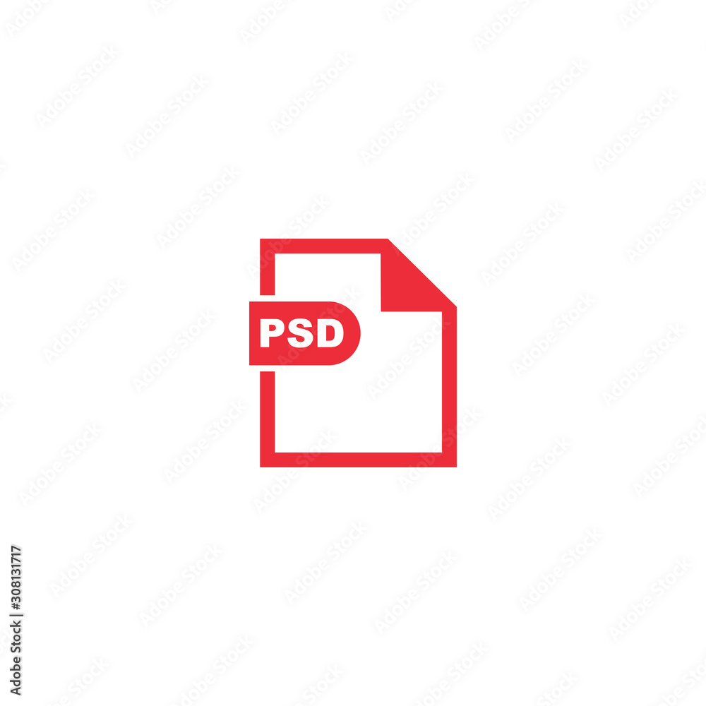 PSD file format icon vector design symbol PSD file format icon vector design symbol