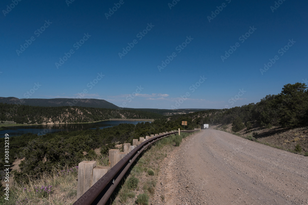 Western view,Juniper and Pinon campground road.