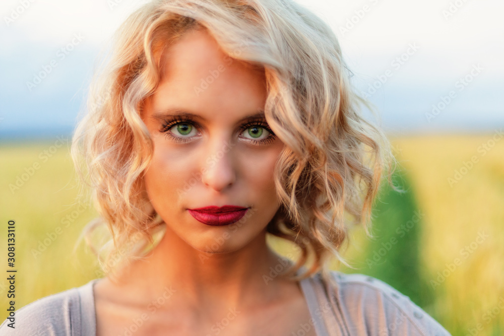 Portrait of attractive young woman Portrait of attractive young woman