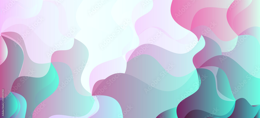 Fototapeta premium Modern Abstract Colorful Illustration. Trendy Vector Wallpaper Design