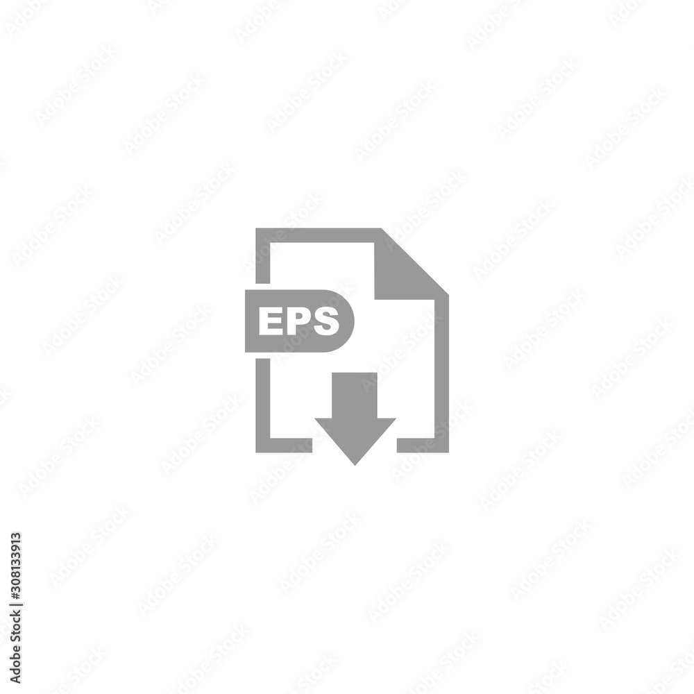 EPS file format icon vector design symbol EPS file format icon vector design symbol