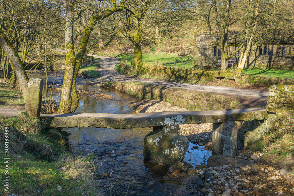 bridge over stream bridge over stream