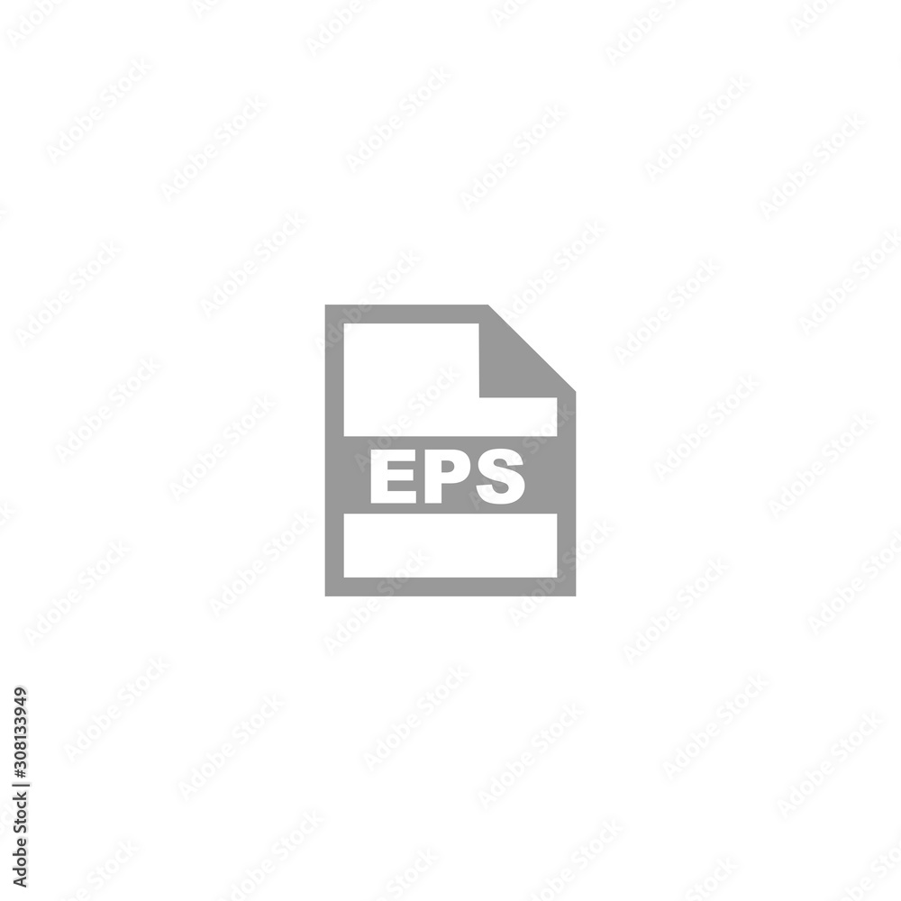 EPS file format icon vector design symbol EPS file format icon vector design symbol