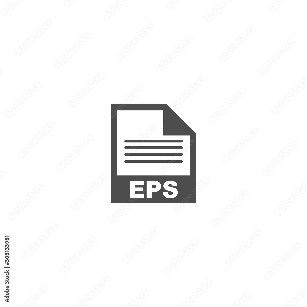 EPS file format icon vector design symbol EPS file format icon vector design symbol