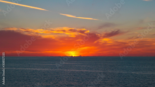 Fotografía coucher de soleil sur les sanguinaires
