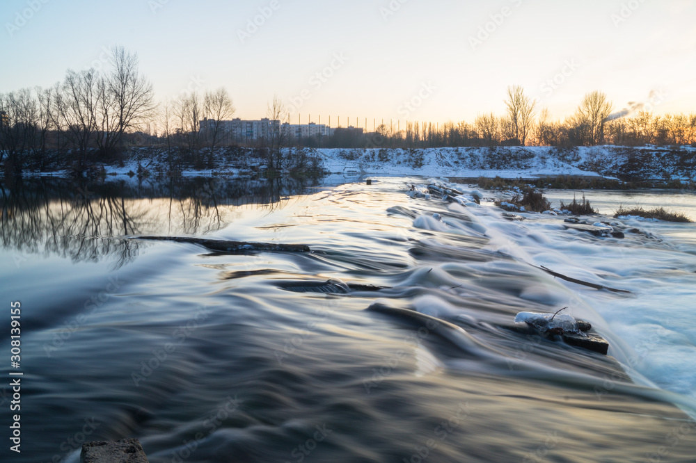 Fototapeta premium The threshold of a small river