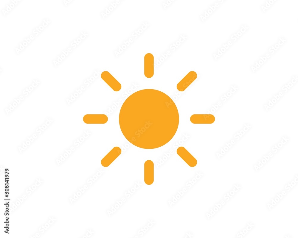 sun ilustration logo vector icon sun ilustration logo vector icon
