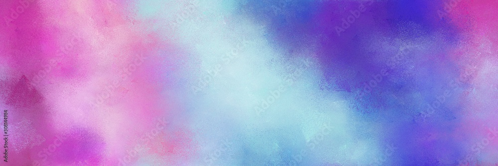 pastel violet, light pastel purple and slate blue color painted banner background. diffuse painting can be used as wallpaper, poster or canvas art