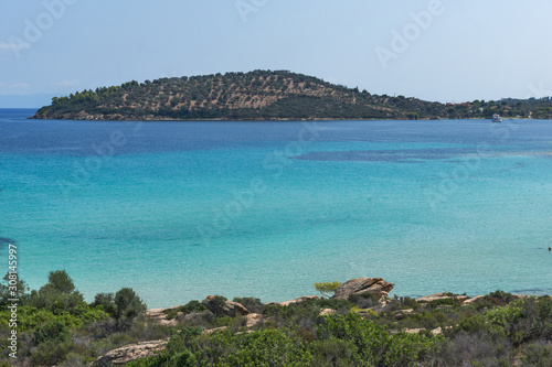 Lagonisi Beach at Sithonia peninsula, Greece