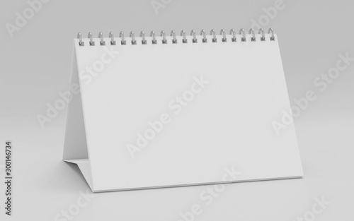 ring note book stand up mock up blank empty cardboards with space for your content 3d illustration render photo