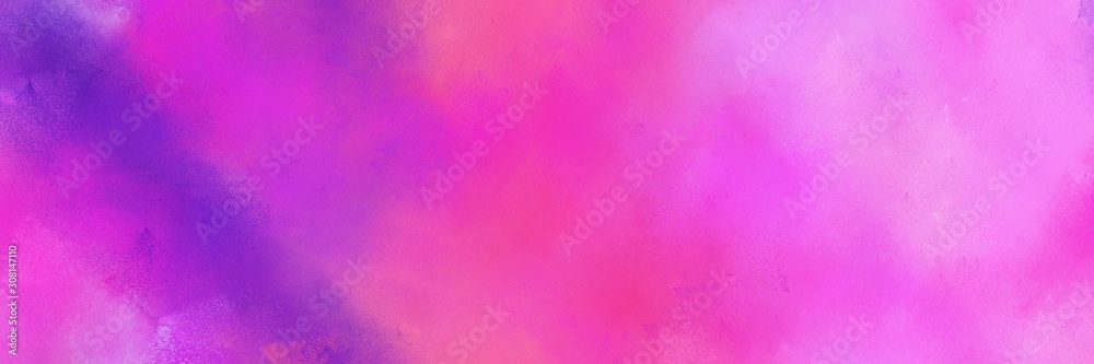 abstract diffuse painted banner background with medium orchid, neon fuchsia and violet color. can be used as wallpaper, poster or canvas art