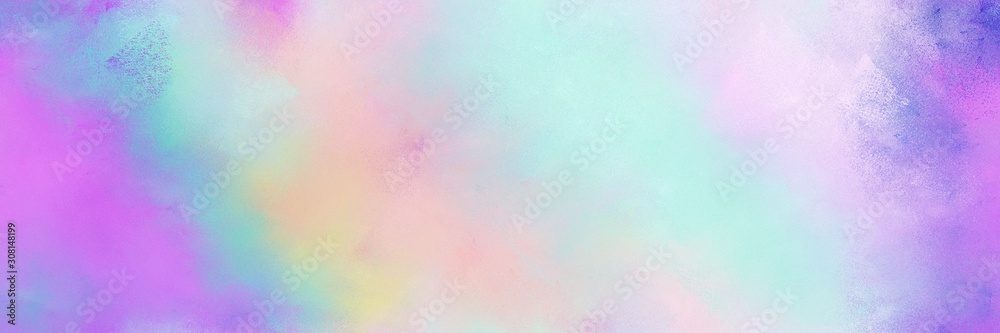light gray, light pastel purple and medium orchid color painted banner background. diffuse painting can be used as wallpaper, poster or canvas art