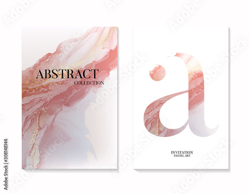 Luxury marble gradient pastel Gold texture background vector. Panoramic Marbling texture design for Banner, invitation, wallpaper, headers, website, print ads, packaging, poster, concert advertising