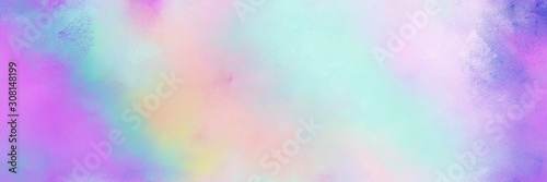 light gray, light pastel purple and medium orchid color painted banner background. diffuse painting can be used as wallpaper, poster or canvas art