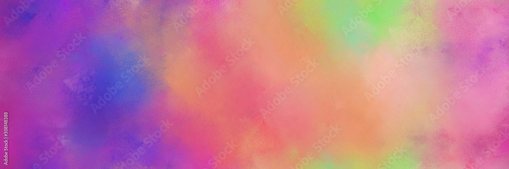 abstract pale violet red, slate blue and dark khaki colored diffuse painted banner background. can be used as texture, background element or wallpaper