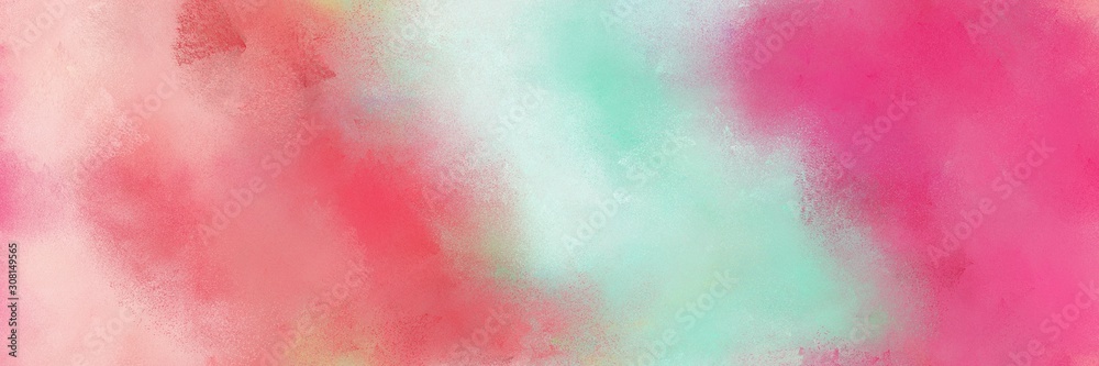 Naklejka premium broadly painted banner texture background with pale violet red, moderate pink and light gray color. can be used as texture, background element or wallpaper