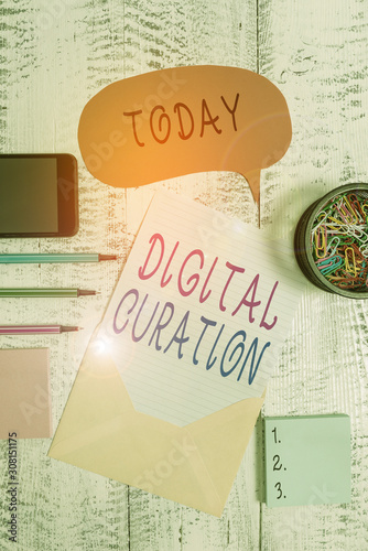 Fotografie Handwriting text Digital Curation