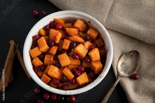 Canvas Print Sweet Butternut Squash Dish