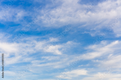 Gorgeous blue sky with clouds