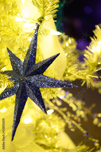 Close up of ornament with bokeh background 