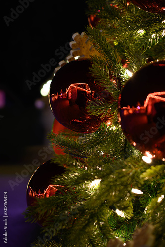 Close up of ornament with bokeh background 
