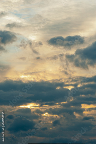 Gorgeous image of clouds and sunshine. Vertical shot. © Sergio Yoneda