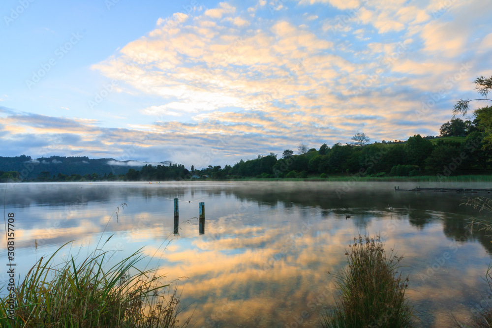 Dawn, Lake Okareka,