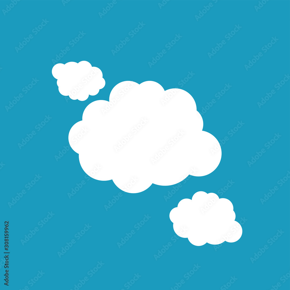 white clouds on blue background isolated vector. Cloud Icon, Cloud Icon Vector. Cloud Icon Flat. Cloud Icon Sign. white clouds on blue background isolated vector. Cloud Icon, Cloud Icon Vector. Cloud Icon Flat. Cloud Icon Sign.