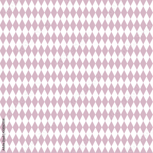Retro mid century 50's pattern style, with soft pink lozangues