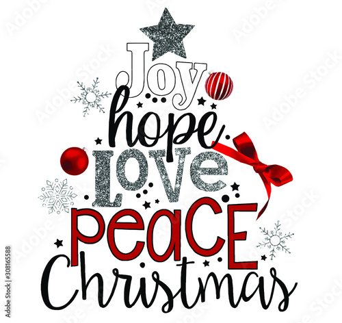 Joy Hope Love Peace Christmas