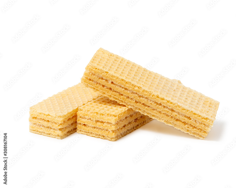 Wafers stick set isolated on white background Wafers stick set isolated on white background