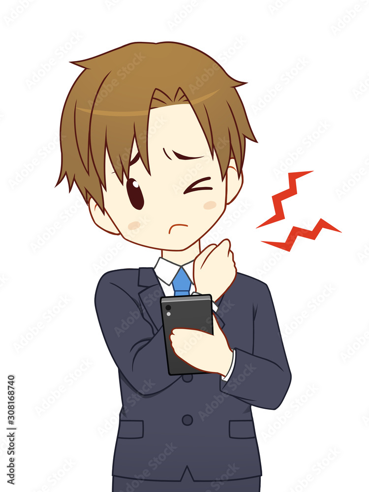 スマートフォン痛み・男性社員