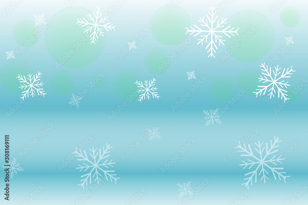 christmas background with snowflakes