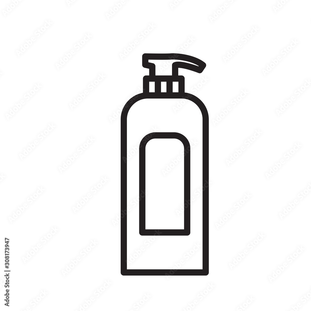 Shampoo Icon Vector Illustration Stock | Adobe Stock
