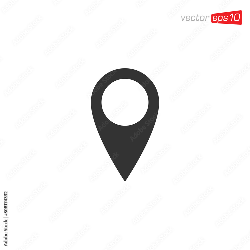 Pin Location Icon Design Vector Pin Location Icon Design Vector