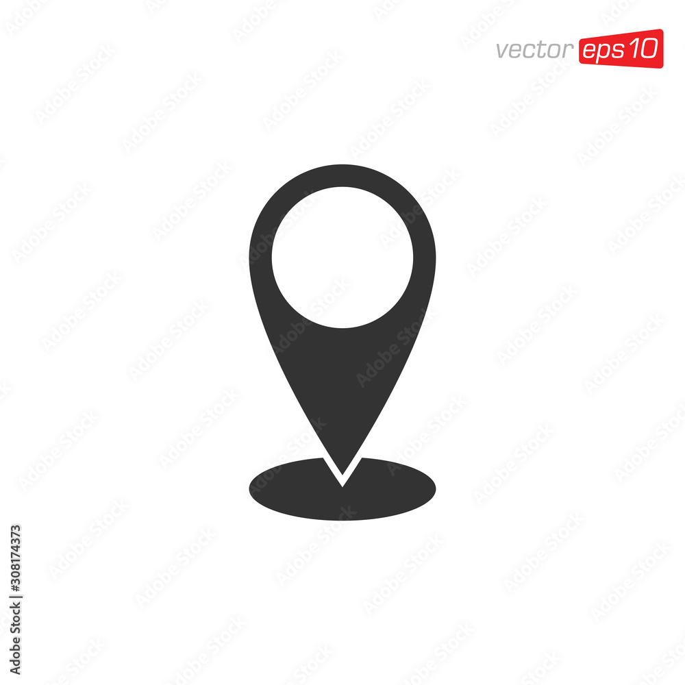 Pin Location Icon Design Vector Pin Location Icon Design Vector